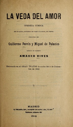 Portada de La veda del amor