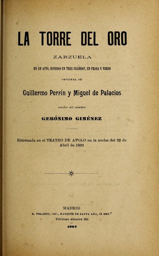 Portada de La torre del oro