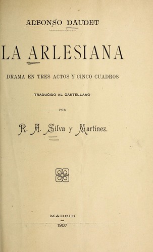 Portada de La arlesiana
