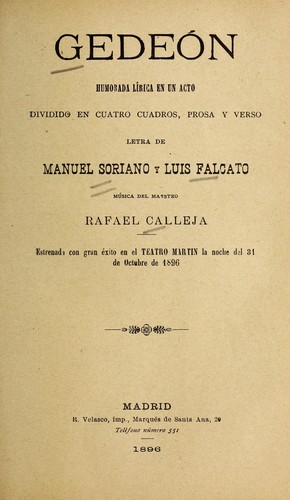Portada de Gedeo n