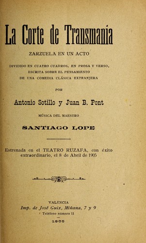 Portada de La corte de Transmania