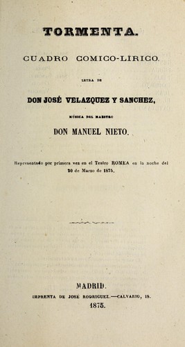 Portada de Tormenta