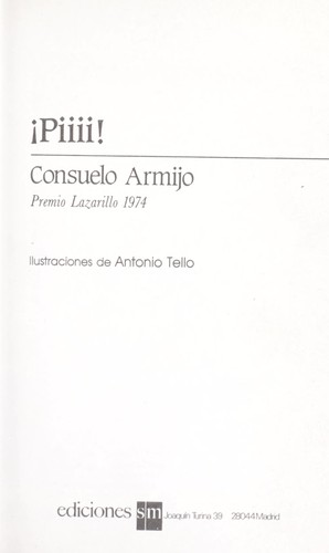Portada de ¡Piiii!