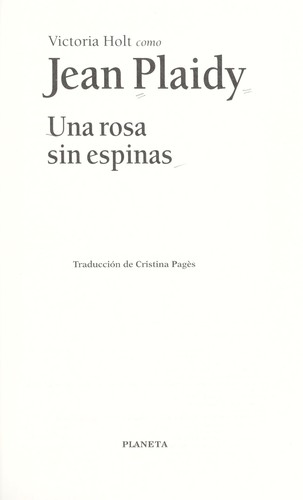Portada de Una rosa sin espinas