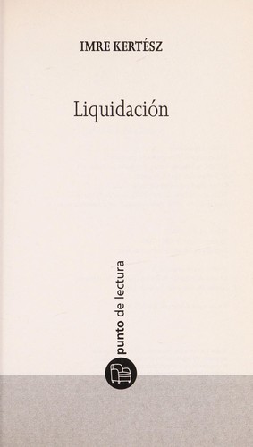 Portada de Liquidación