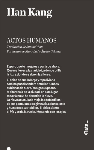 Portada de Actos humanos