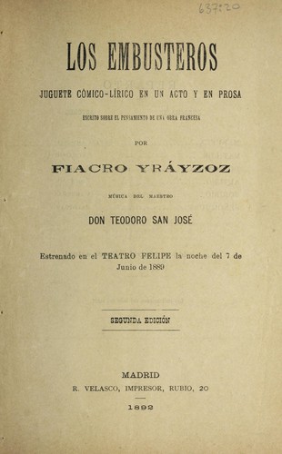 Portada de Los embusteros