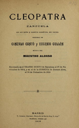Portada de Cleopatra