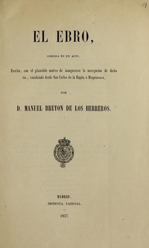 Portada de El Ebro