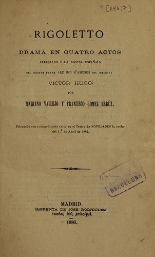Portada de Rigoletto