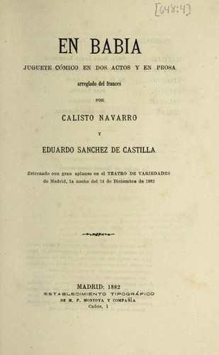 Portada de En babia