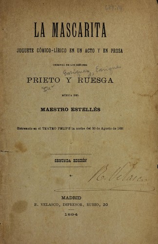 Portada de La mascarita