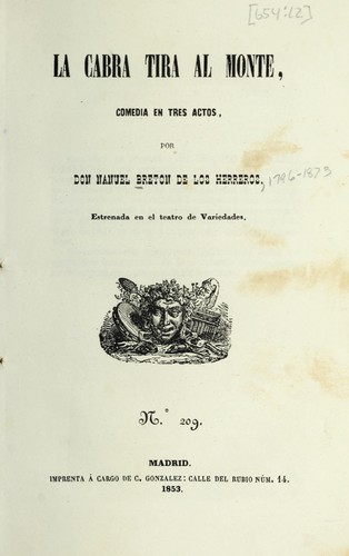 Portada de La cabra tira al monte