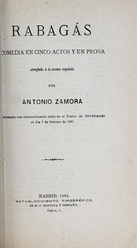 Portada de Rabagás