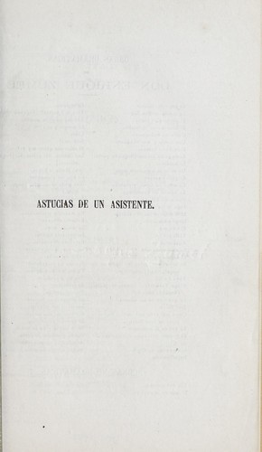 Portada de Astucias de un asistente