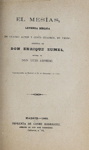 Portada de El Mesías