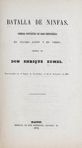 Portada de Batalla de ninfas
