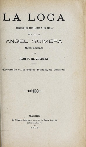 Portada de La loca