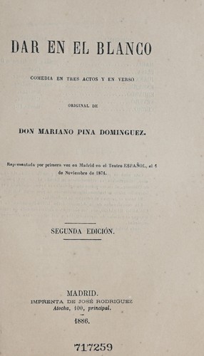 Portada de Dar en el blanco