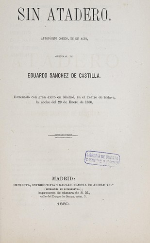Portada de Sin atadero