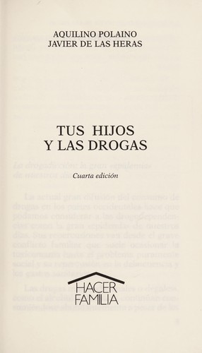 Portada de Tus hijos y las drogas