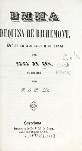 Portada de Emma, duquesa de Richemont