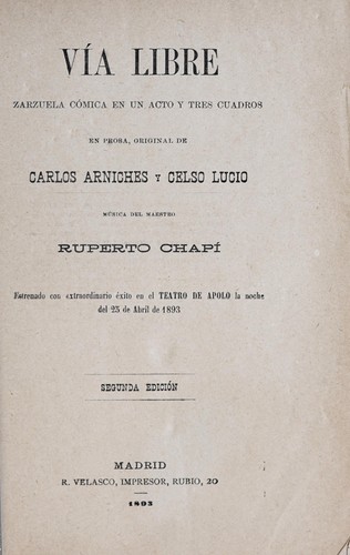 Portada de Vía libre