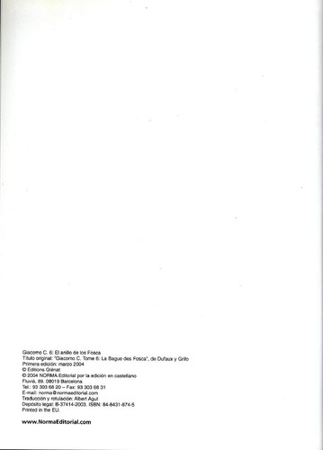Portada de La fuga