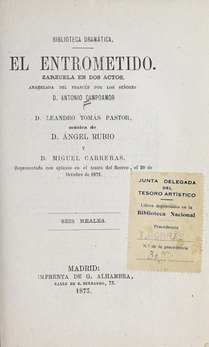 Portada de El entrometido