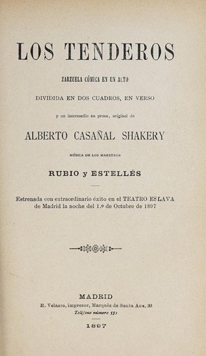 Portada de Los tenderos
