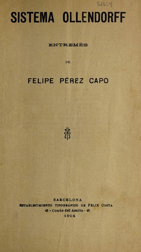 Portada de Sistema Ollendorff