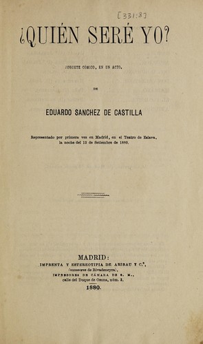 Portada de Quién seré yo?