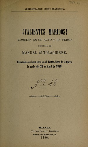 Portada de Valientes maridos!