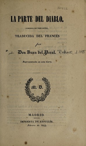 Portada de La parte del diablo