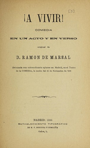Portada de ¡A vivir!