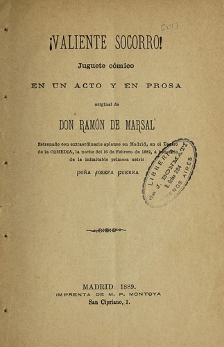 Portada de ¡Valiente socorro!