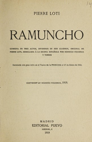 Portada de Ramuncho