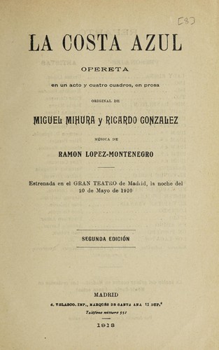Portada de La Costa Azul
