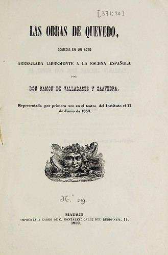 Portada de Las obras de Quevedo