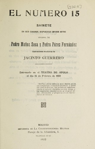 Portada de El número 15