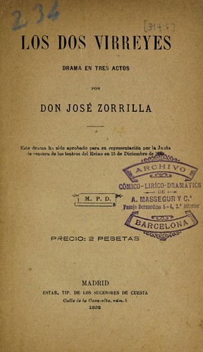 Portada de Los dos virreyes