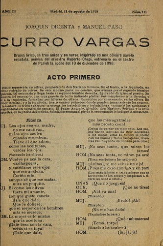 Portada de Curro Vargas