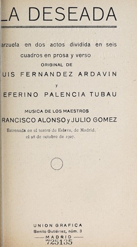 Portada de La deseada