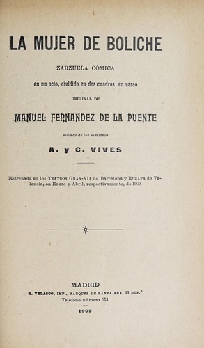 Portada de La mujer de Boliche
