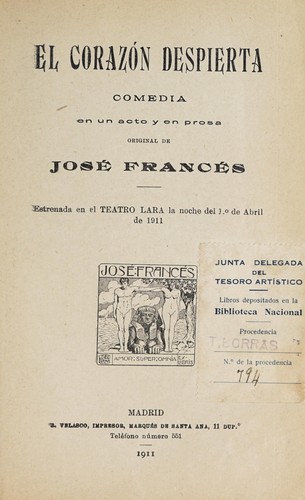 Portada de El corazón despierta