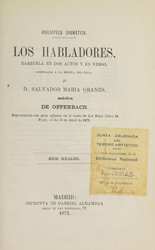 Portada de Los habladores