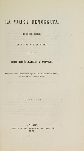 Portada de La mujer demócrata
