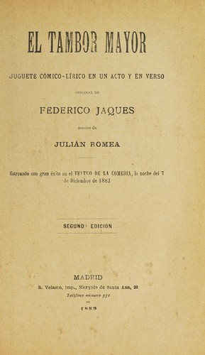 Portada de El tambor mayor