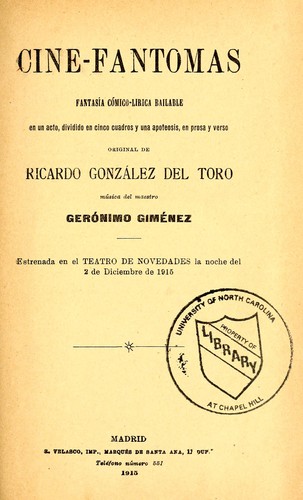 Portada de Cine-fantomas