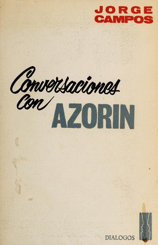 Portada de Conversaciones con Azorín